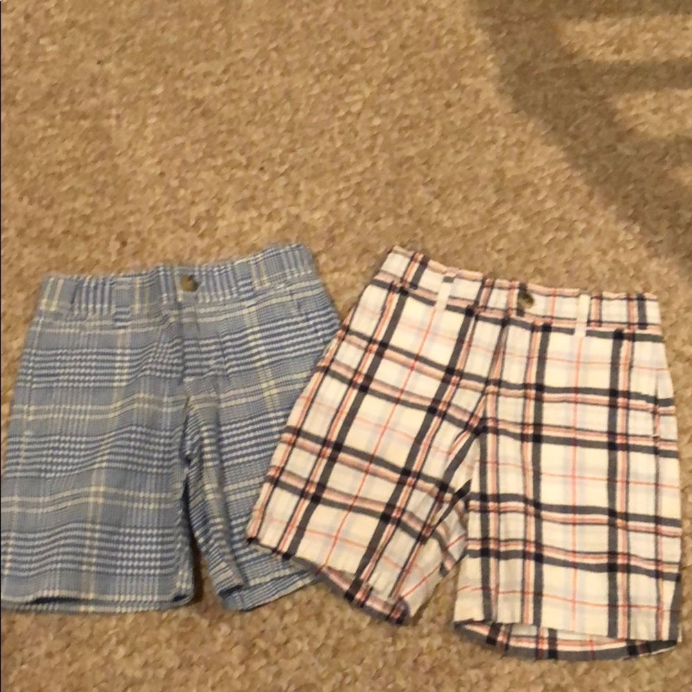 Janie and Jack plaid shorts (pair)
